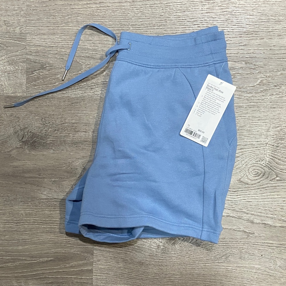 Lululemon Athletica Light Blue Athletic Shorts